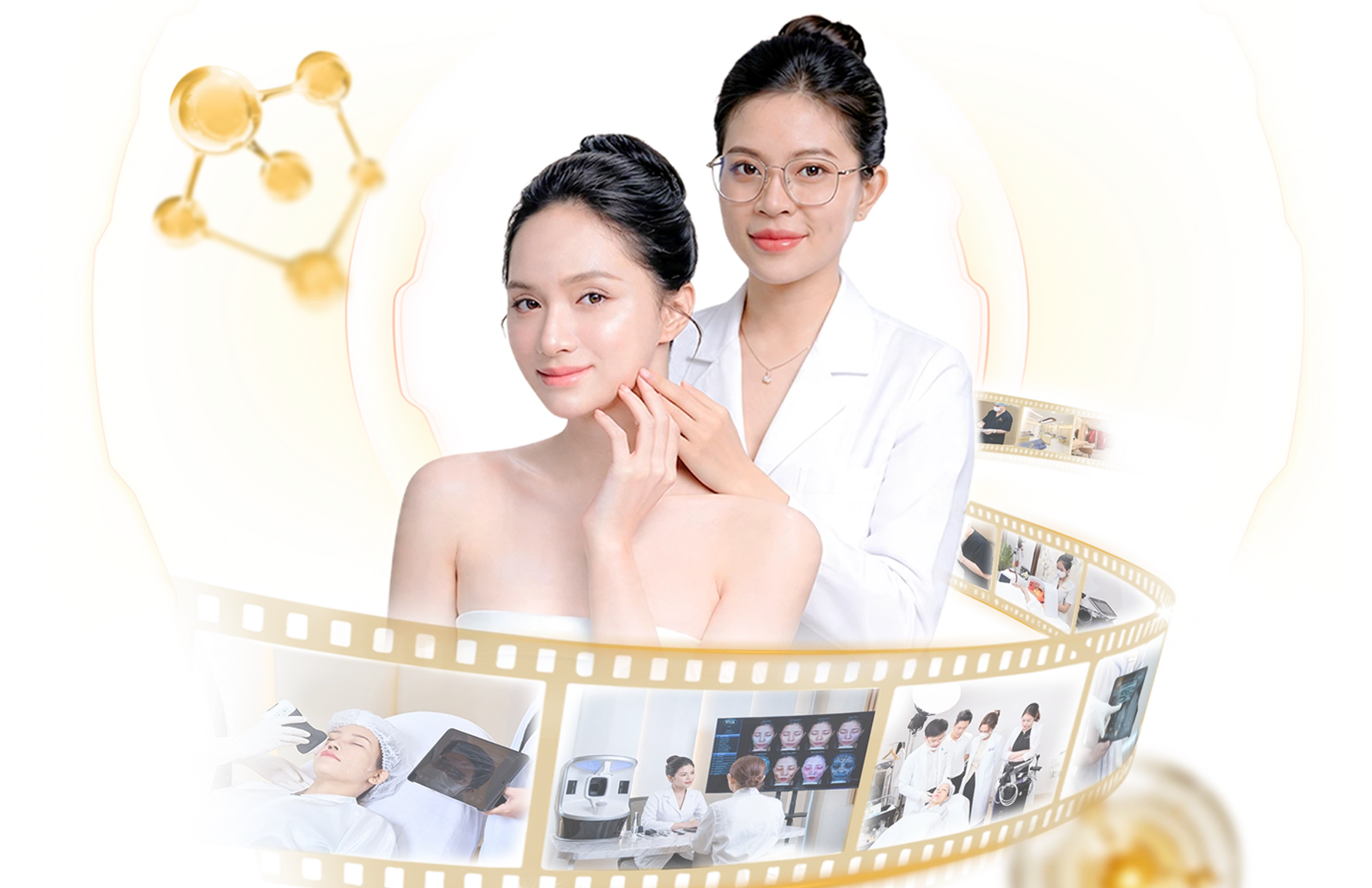 Minh họa điều trị da