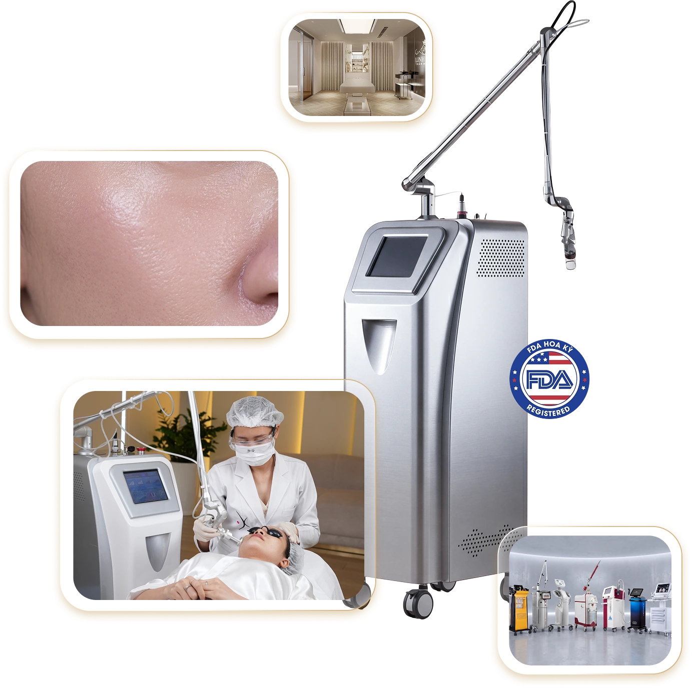 Hệ thống Laser CO2 Fractional chính hãng