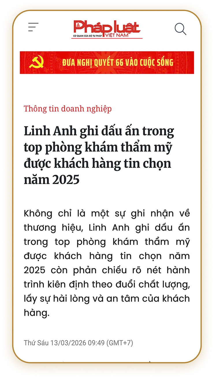 VNExpress nói về trẻ hóa PDO tại Linh Anh