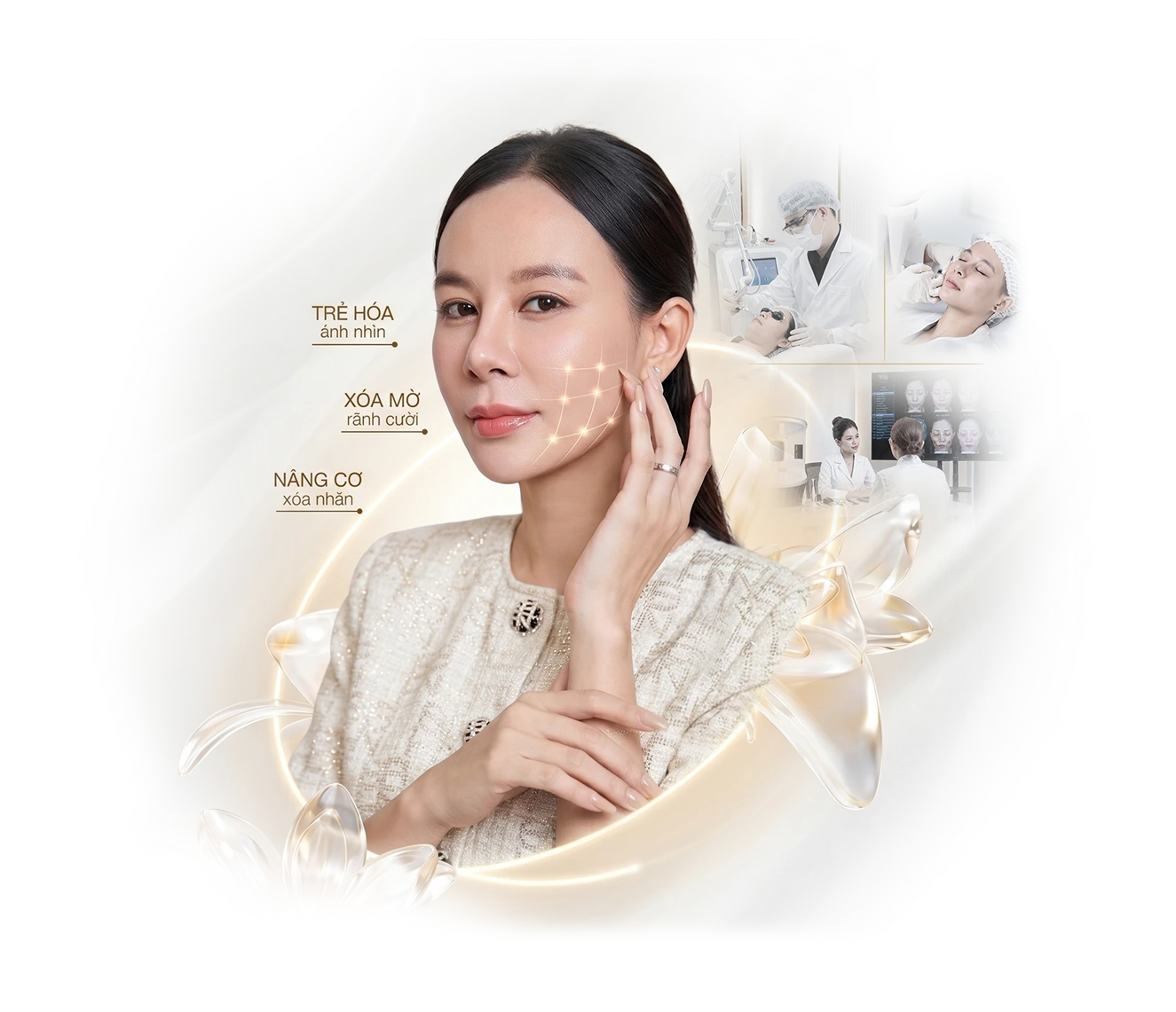 Mẫu trẻ hóa da Linh Anh