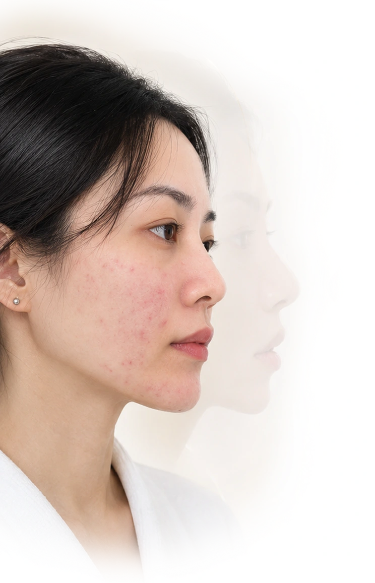 Tình trạng da mụn trước điều trị