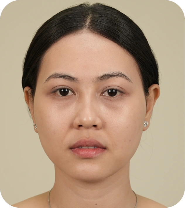 Tình trạng da trước phục hồi của khách hàng Thy Thy