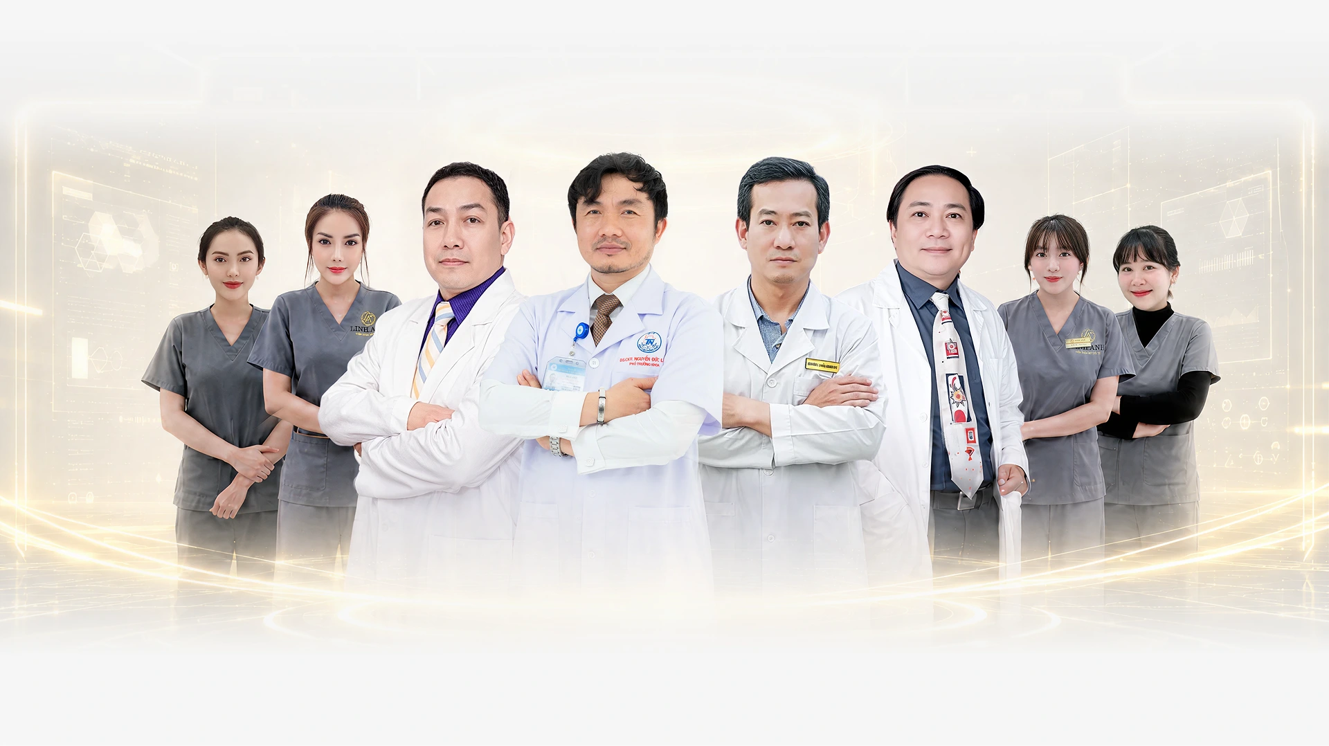 Đội ngũ bác sĩ và kỹ thuật viên triệt lông tại Linh Anh