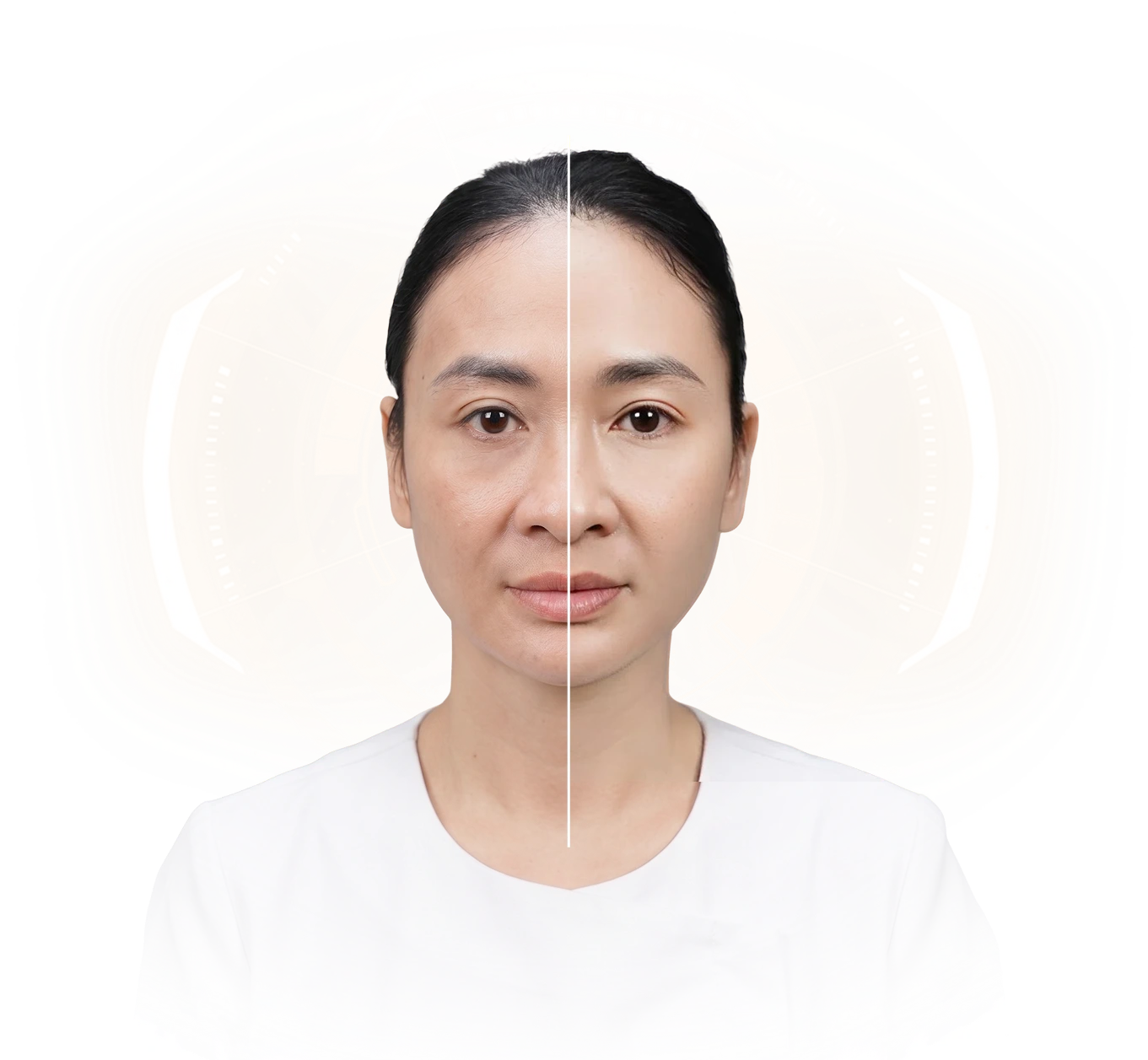 Mẫu mô phỏng các dấu hiệu lão hóa da