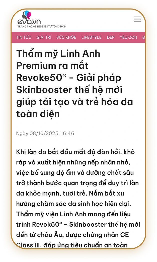 Eva nói về giải pháp Skinbooster tại Linh Anh